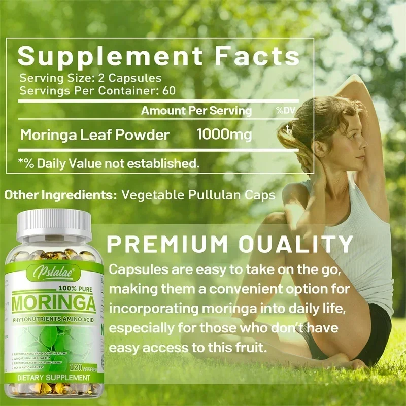Moringa Capsules - Antioxidant - Moringa Leaf Powder recension och pris