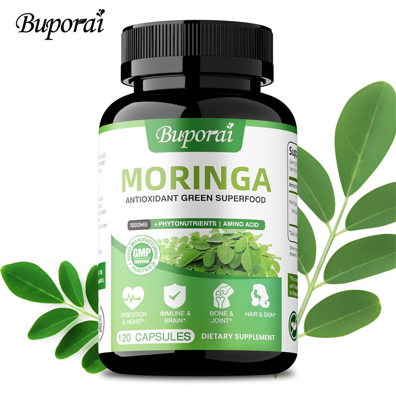 Moringa Capsules - Antioxidant - Moringa Leaf Powder recension och pris