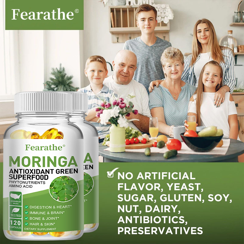 Organic Moringa 1000mg Capsule - Moringa Leaf Powder recension och pris