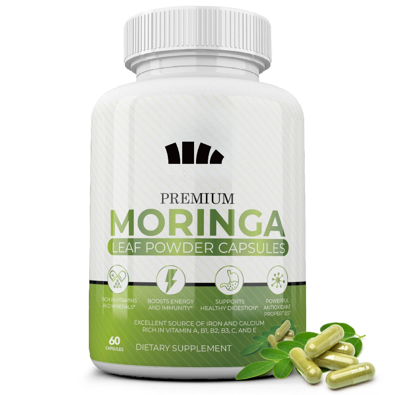 Natural Moringa Capsules -100% - Moringa Leaf Powder recension och pris