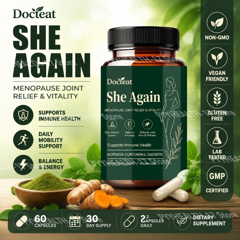Docteat She Again Menopause Jo - Moringa Leaf Powder recension och pris