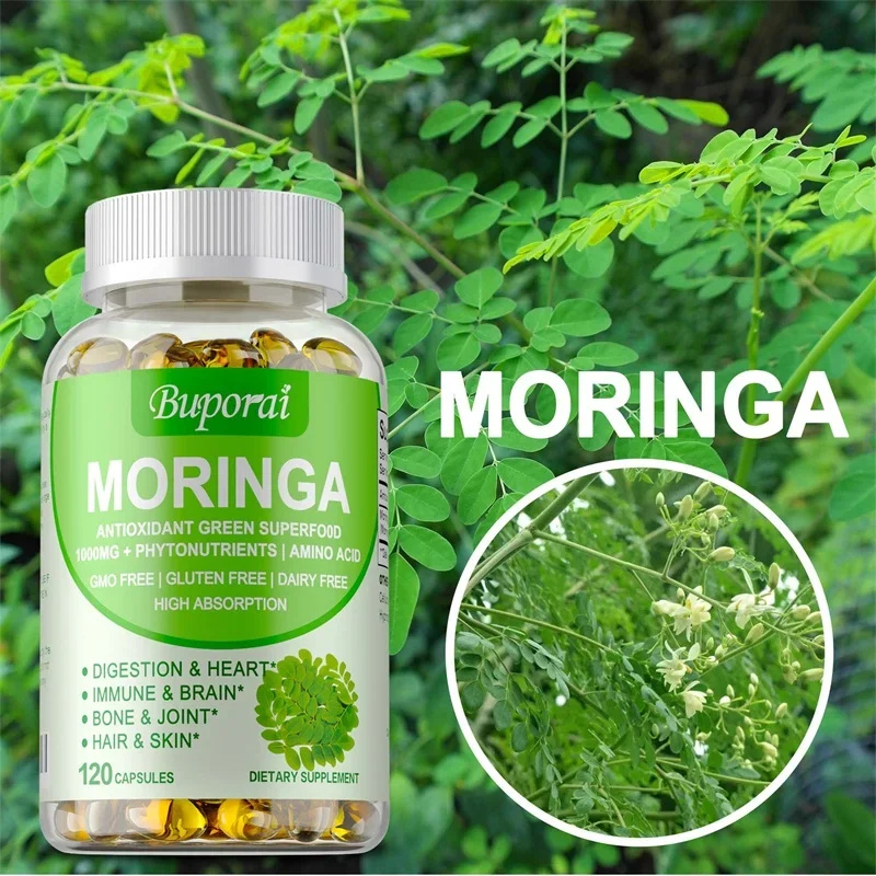 Moringa Capsules 1000mg - Supp - Moringa Leaf Powder recension och pris